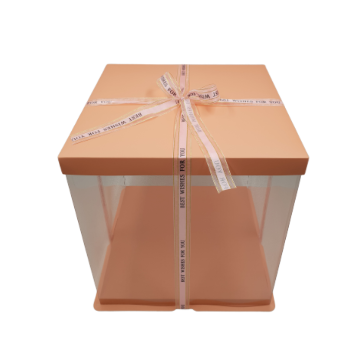 CAJA PARA TARTA DELUXE ROSA - 43 X 45 CM - Imagen 2