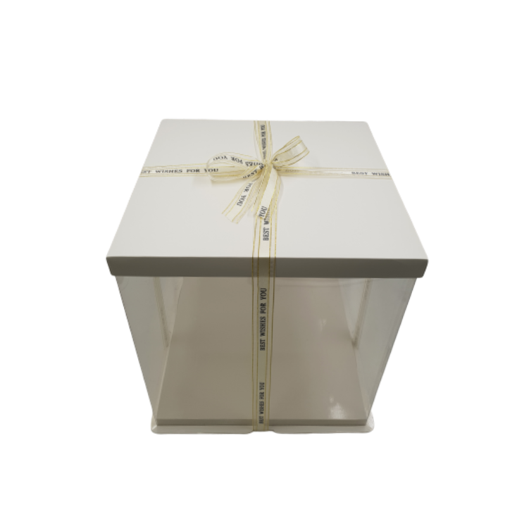 CAJA PARA TARTA DELUXE BLANCA - 43 X 45 CM - Imagen 2