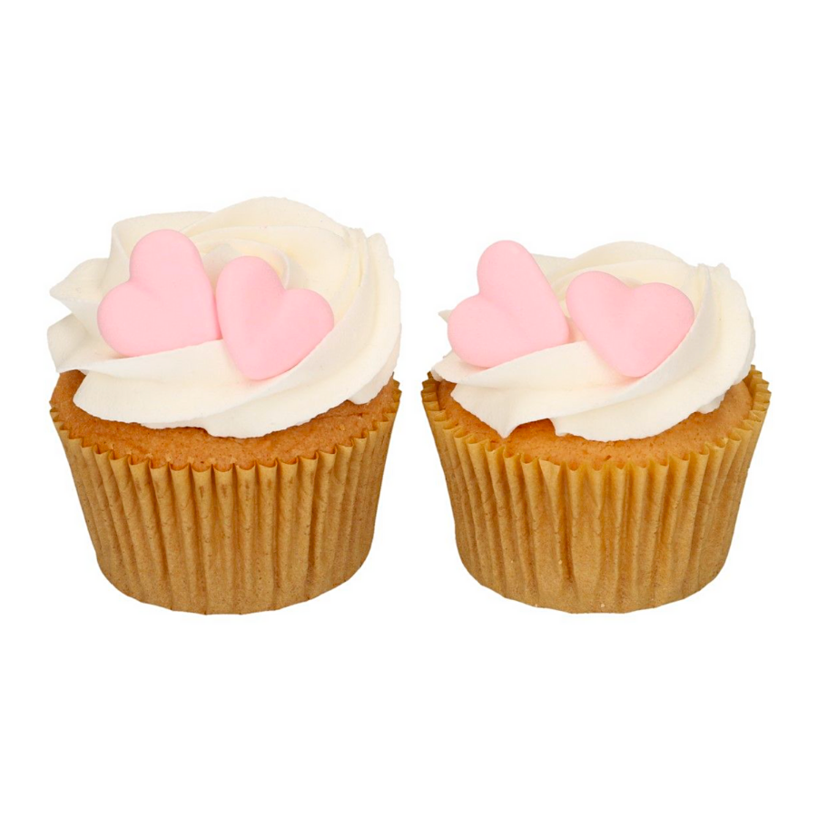 DECORACIONES DE AZUCAR FUNCAKES - CORAZONES ROSAS - Imagen 2