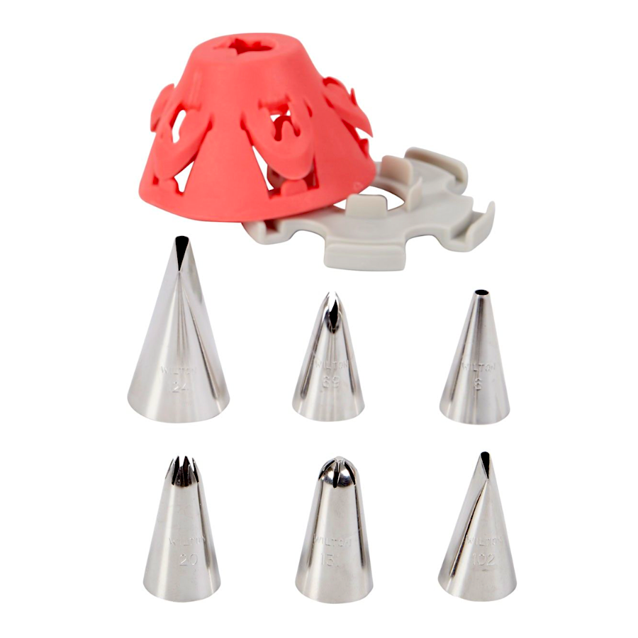 SET COLOCA-Y-LAVA BOQUILLAS PARA FLORES WILTON - Imagen 3