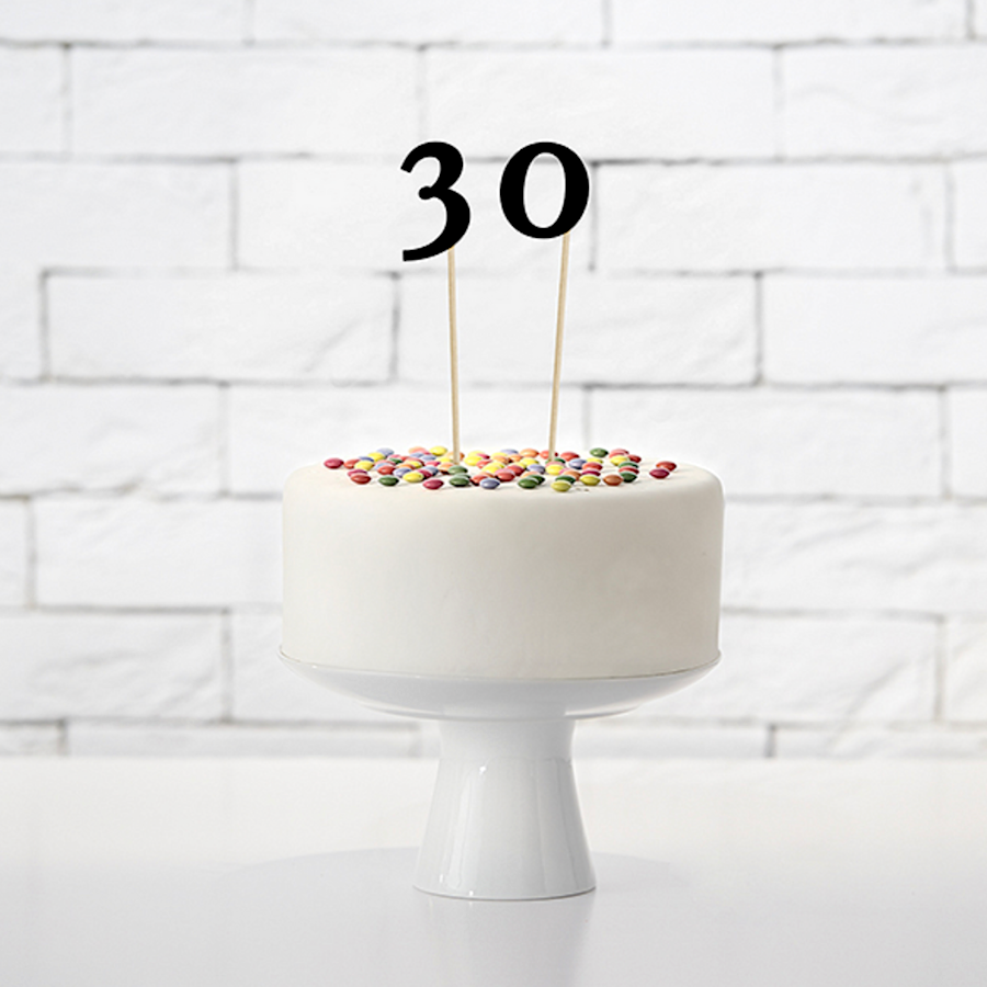 TOPPERS DE NUMEROS PARTYDECO - NEGROS - Imagen 3