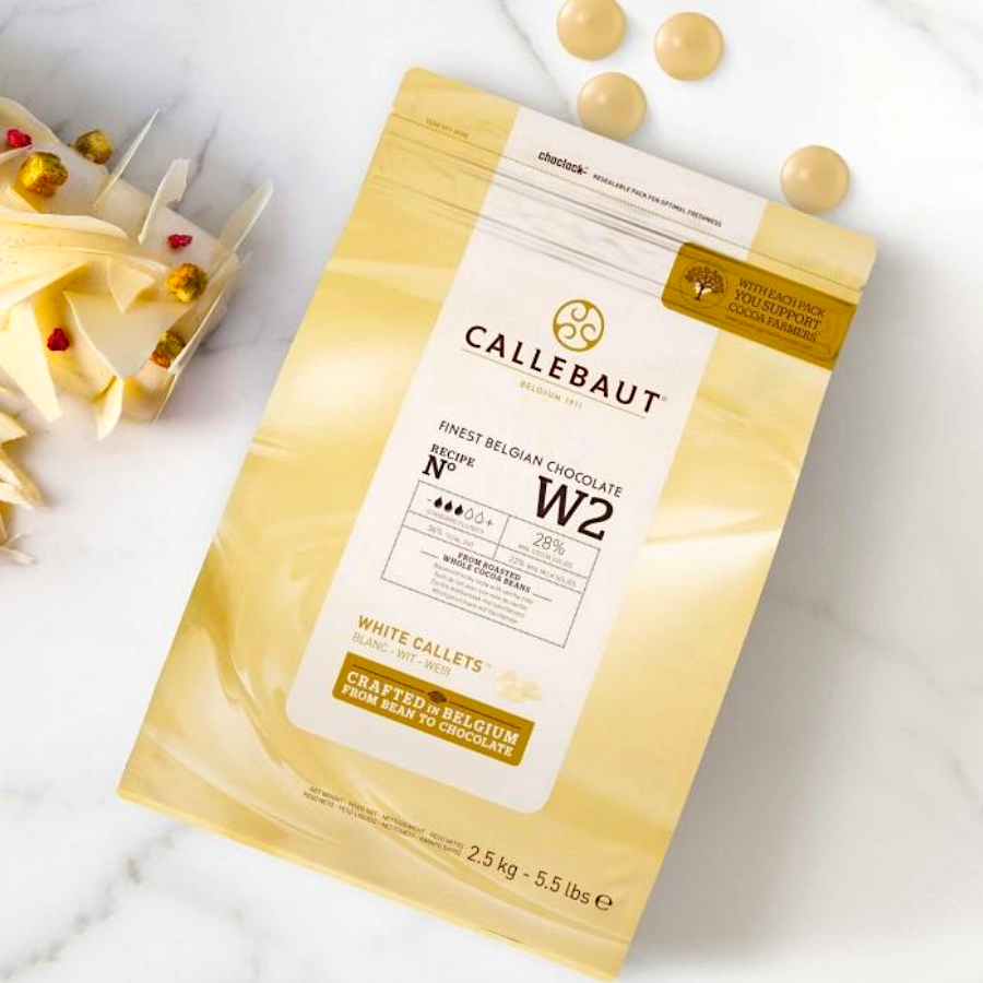 CALLETS DE CHOCOLATE BLANCO CALLEBAUT 2,5 KG - Imagen 2