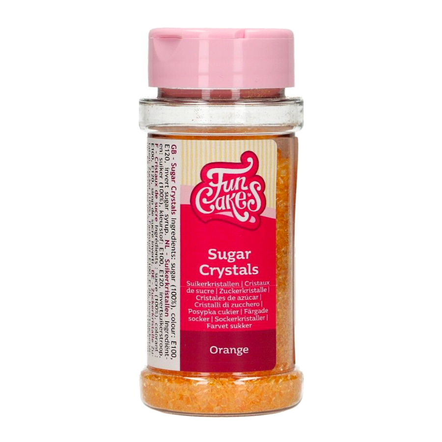 CRISTALES DE AZUCAR FUNCAKES - NARANJAS 80 G - Imagen 2