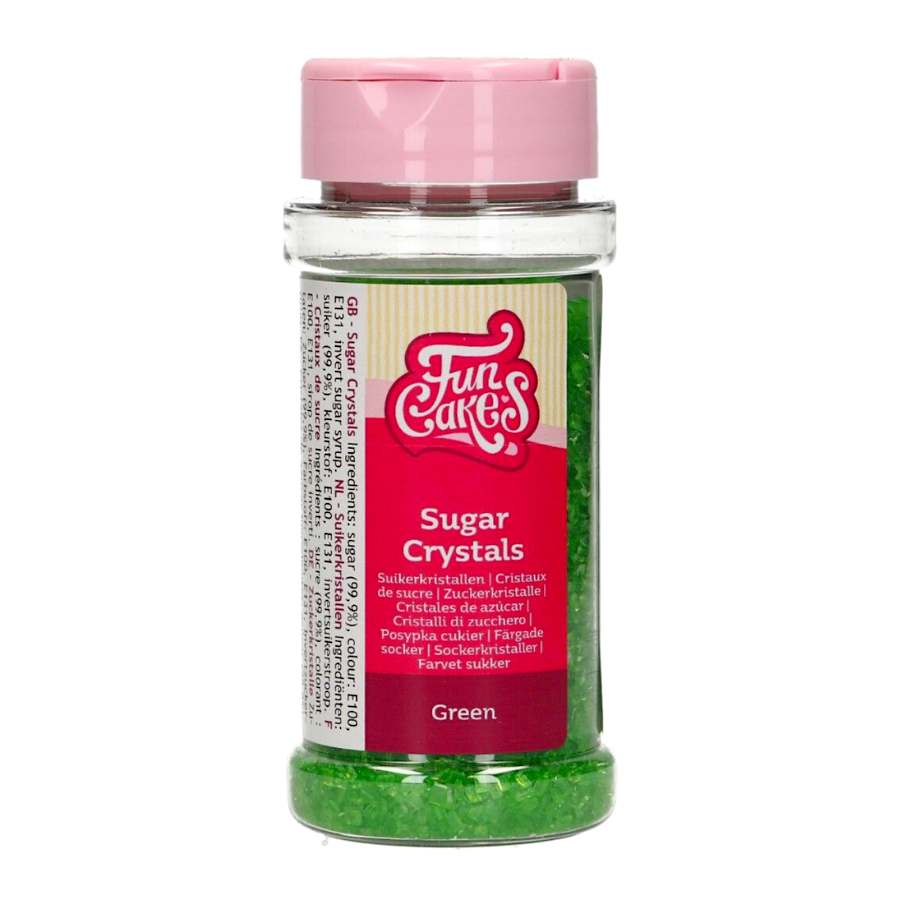 CRISTALES DE AZUCAR FUNCAKES - VERDES 80 G - Imagen 2