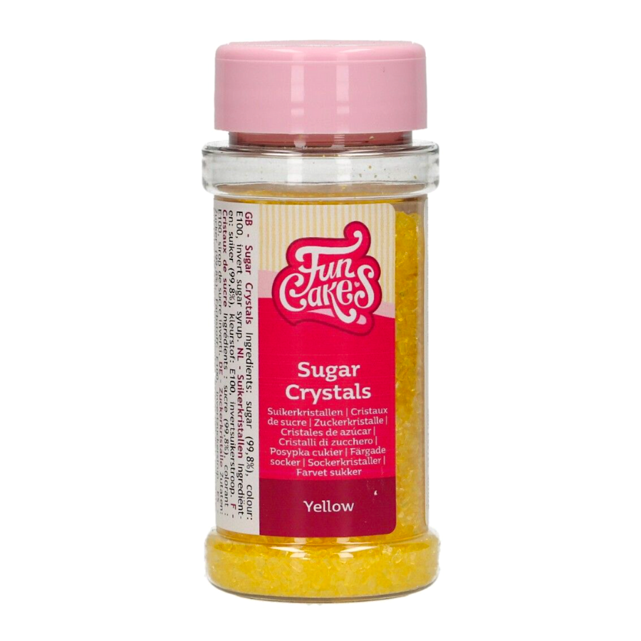 CRISTALES DE AZUCAR FUNCAKES - AMARILLOS 80 G - Imagen 2