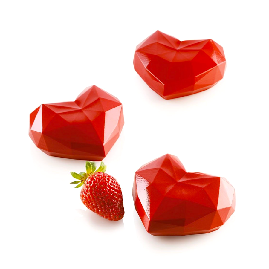 MOLDE ORIGAMI GEOMETRICO SILIKOMART - "AMORINI" CORAZONES - Imagen 2