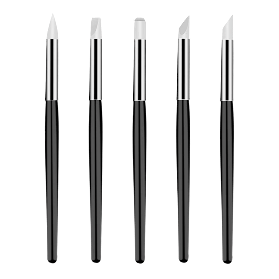 SET 5 PINCELES DE SILICONA PARA MODELAR - Imagen 2