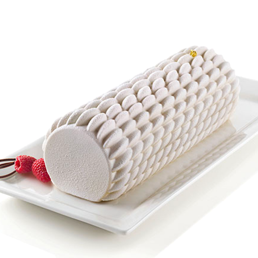 MOLDE SILICONA 3D SILIKOMART - BUCHE QUENELLE - Imagen 3