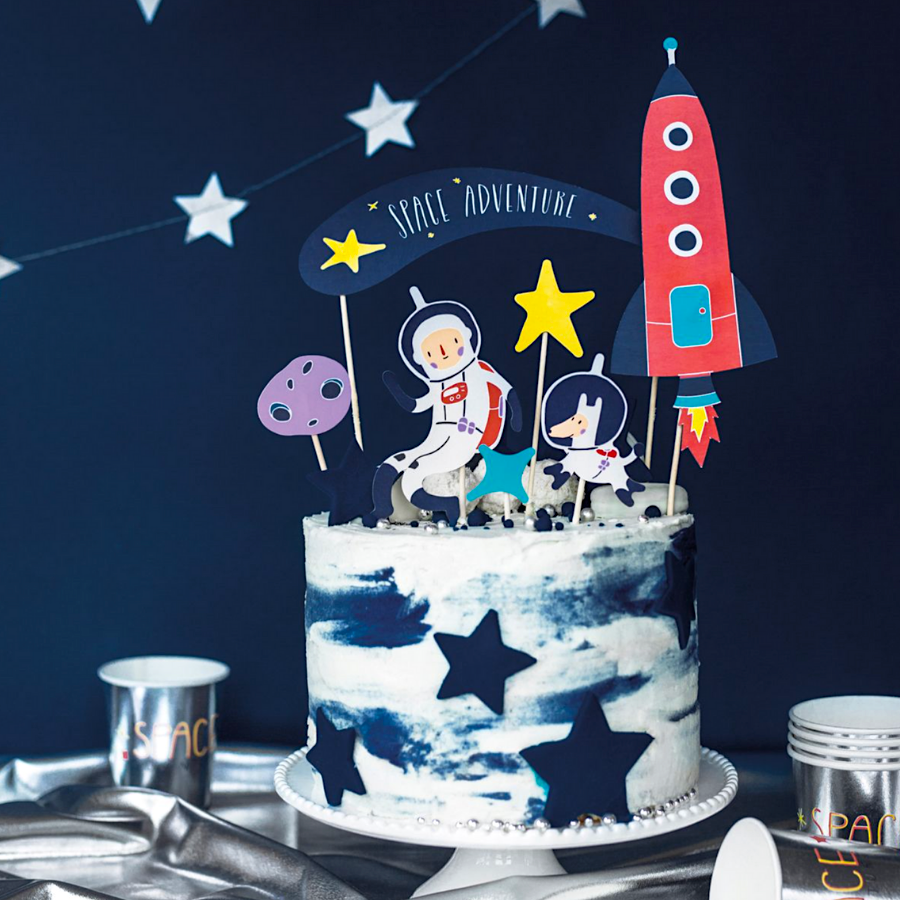 TOPPER PARA TARTA PARTYDECO - AVENTURA ESPACIAL - Imagen 3