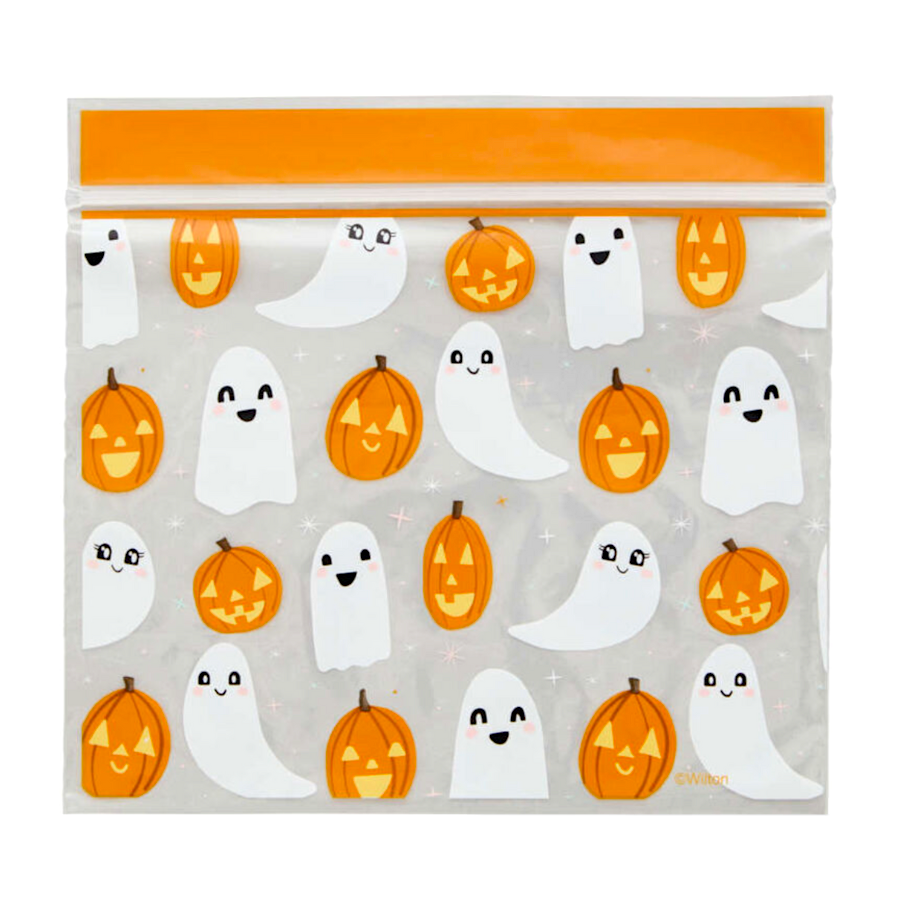 BOLSAS PARA DULCES (CIERRE ZIP) WILTON - FANTASMAS (20 U) - Imagen 2