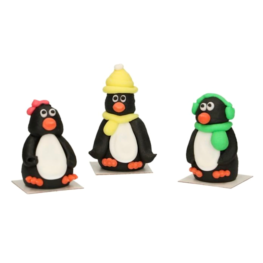 DECORACIONES DE AZUCAR (3D) FUNCAKES - PINGÜINOS - Imagen 2