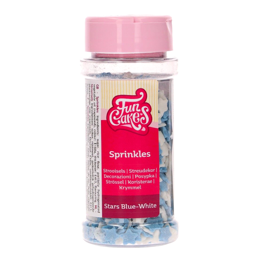SPRINKLES FUNCAKES - ESTRELLAS (BLANCAS Y AZULES) 55 G - Imagen 2