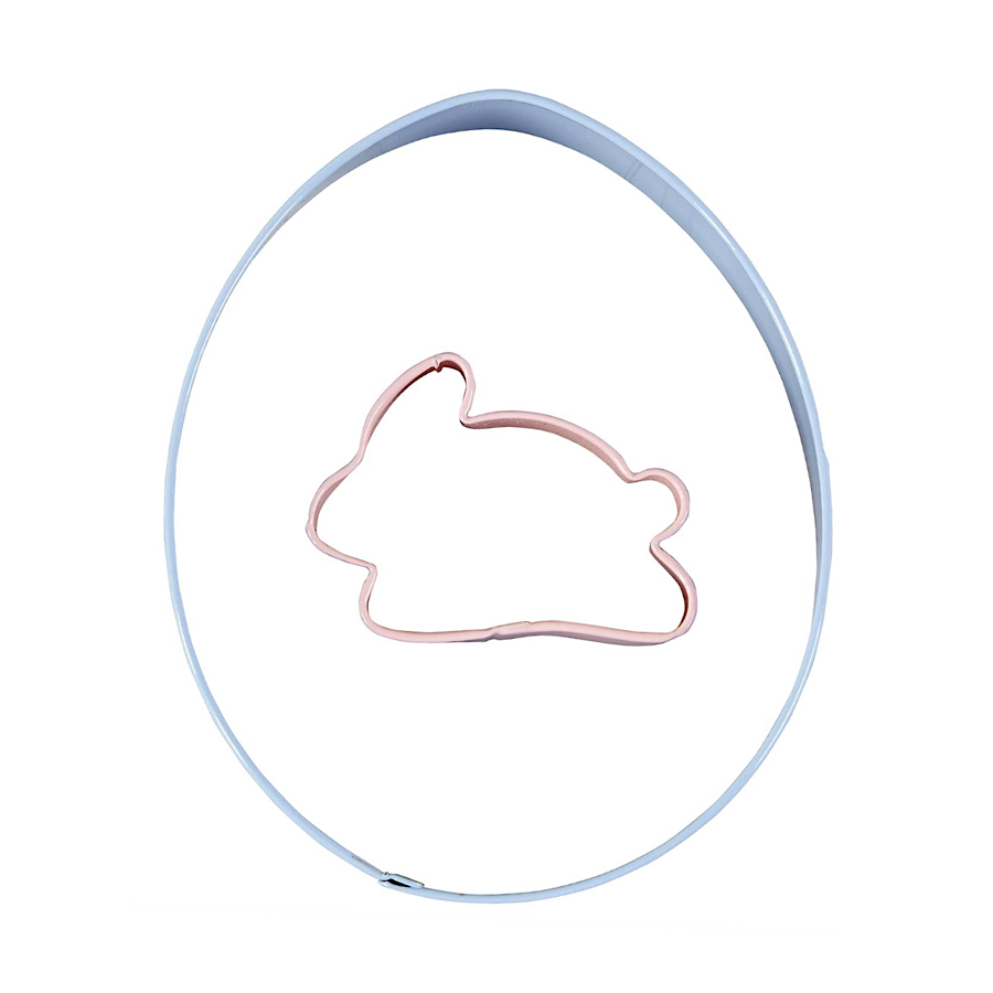 SET CORTADORES METALICOS WILTON - HUEVO Y CONEJO - Imagen 2