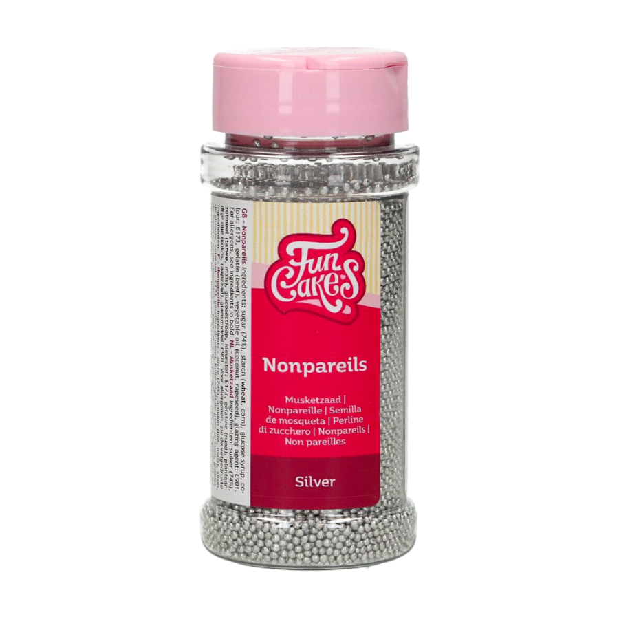 PERLAS DE AZUCAR (NONPAREILS) FUNCAKES - PLATA 80 G - Imagen 2