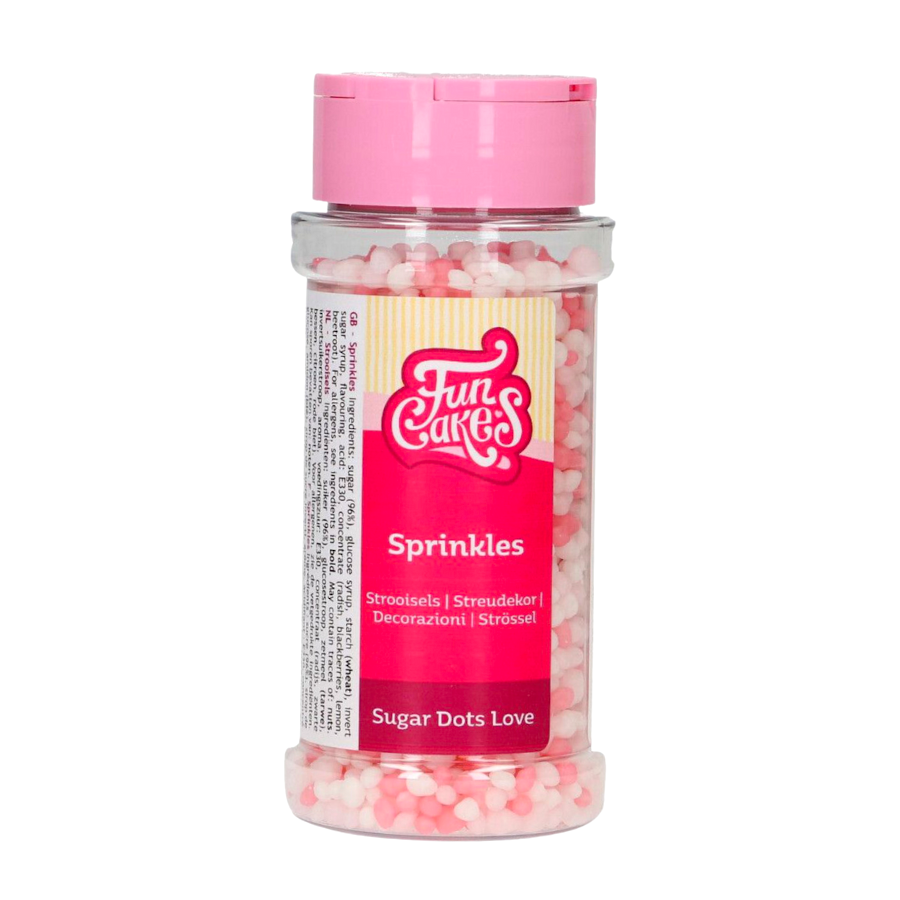 SPRINKLES FUNCAKES "SUGAR DOTS" - LOVE (80 G) - Imagen 2