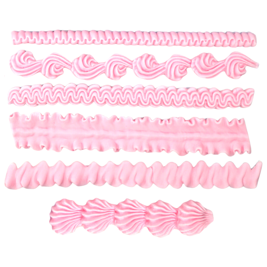 MOLDE SILICONA KAREN DAVIES - BORDES "LAMBETH" (GRANDE) - Imagen 2