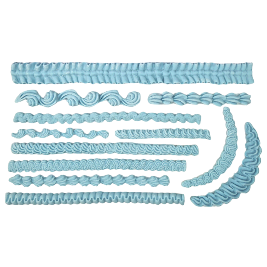 MOLDE SILICONA KAREN DAVIES - BORDES "LAMBETH" (PEQUEÑO) - Imagen 2