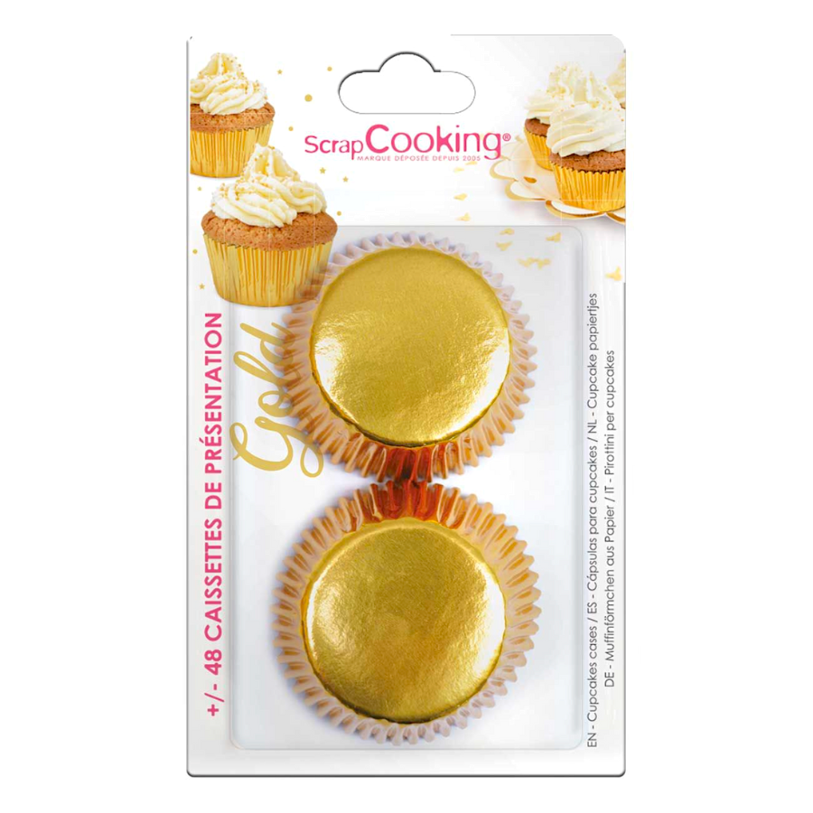 CAPSULAS CUPCAKES SCRAPCOOKING - DORADAS - Imagen 2