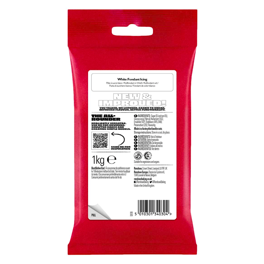 FONDANT RENSHAW BLANCO (SIN E-171) - 1 KG - Imagen 2