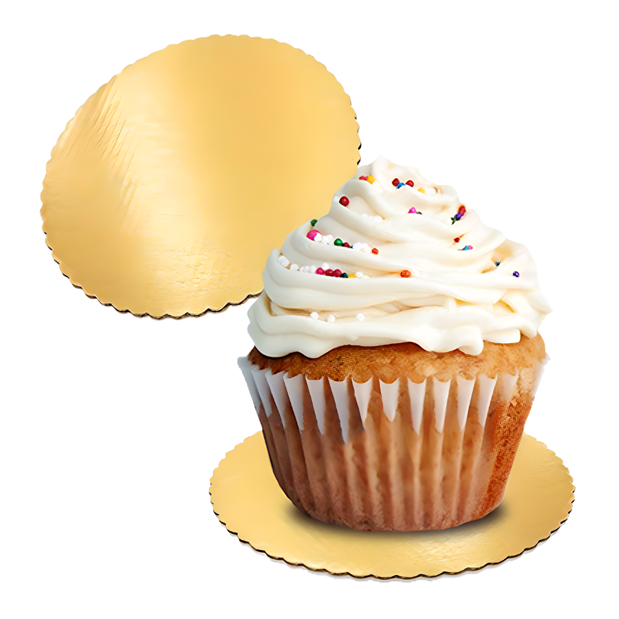 BASE REDONDA DORADA - 6 CM Ø / 1 MM GROSOR (100 U) - Imagen 2