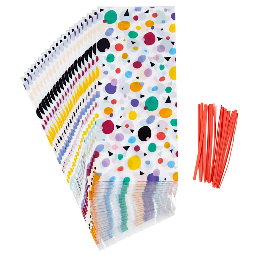BOLSAS PARA DULCES WILTON - CIRCULOS Y TRIANGULOS (20 U) - Imagen 2