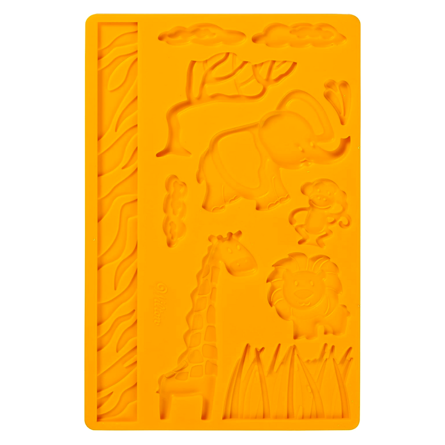 MOLDE SILICONA PARA FONDANT WILTON - ANIMALES DE LA SELVA - Imagen 2