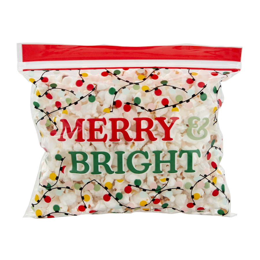 BOLSAS PARA DULCES (CIERRE ZIP) WILTON - "MERRY & BRIGHT" (20 U) - Imagen 2