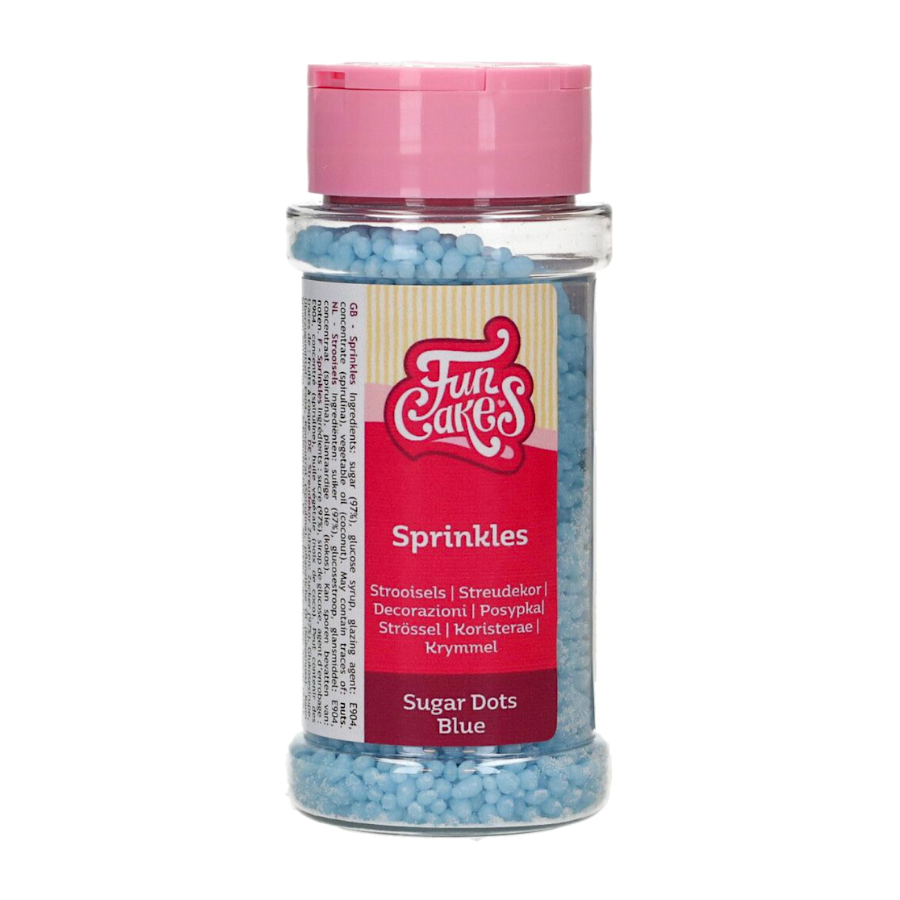 SPRINKLES FUNCAKES "SUGAR DOTS" - AZULES (80 G) - Imagen 2