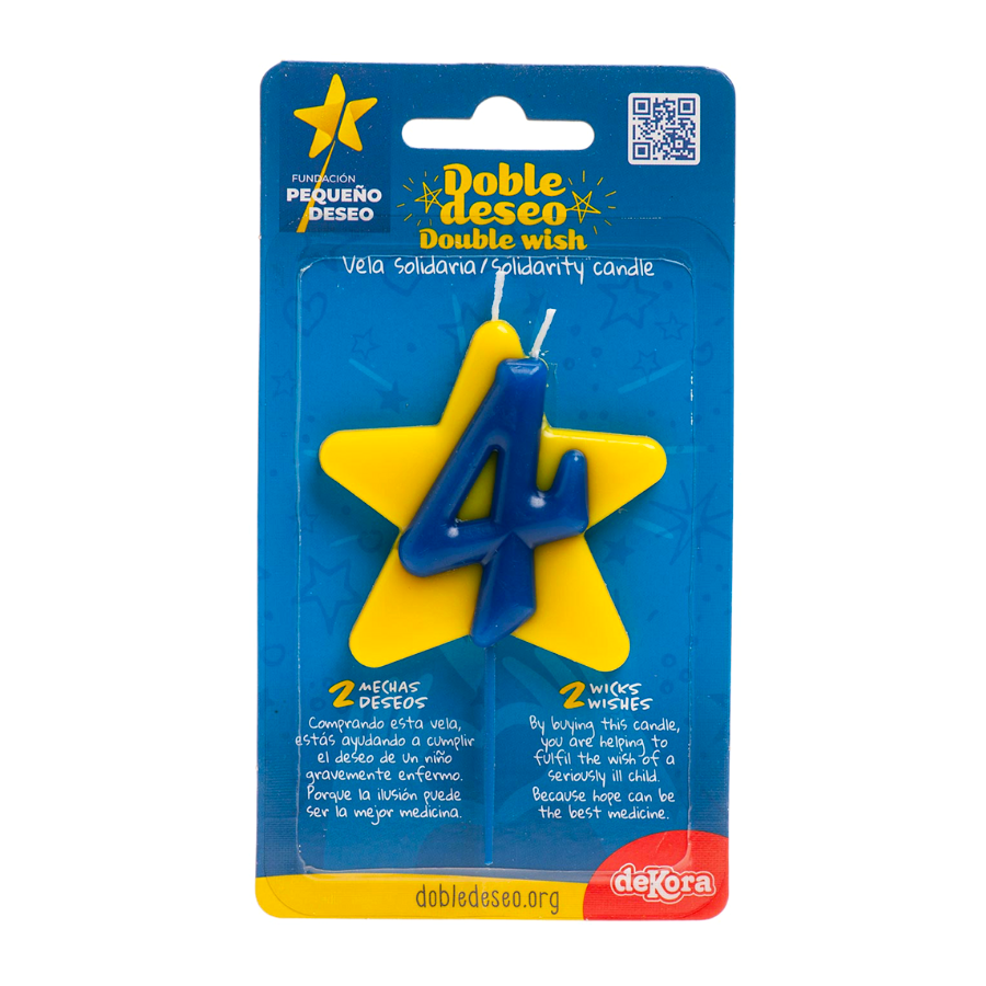 VELA SOLIDARIA "DOBLE DESEO" DEKORA - NUMERO 4 - Imagen 2