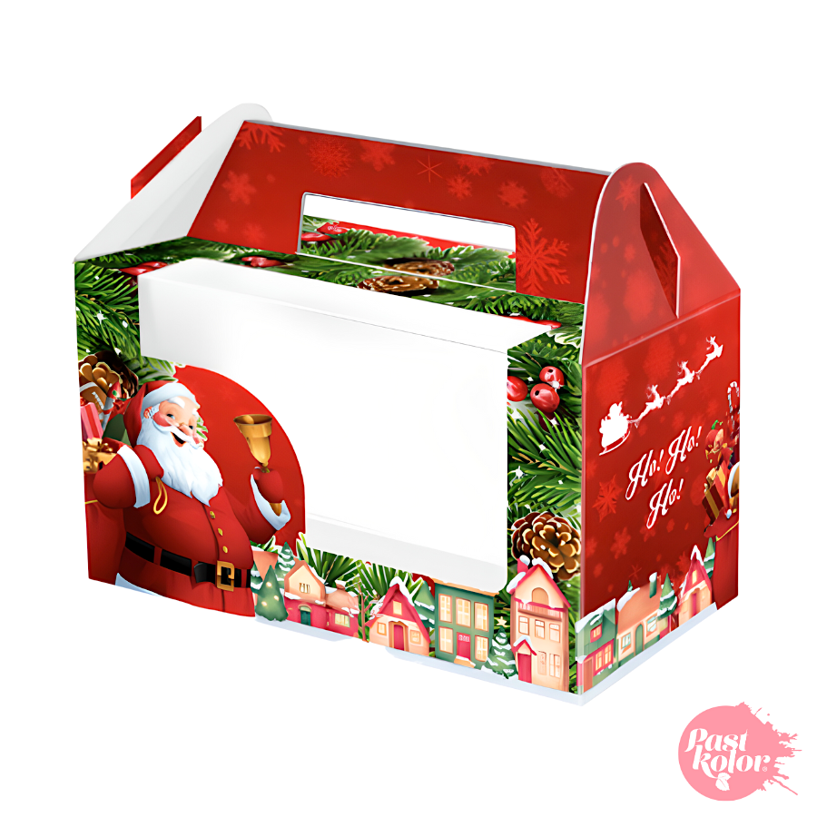 CAJA PICNIC CON ASA Y VENTANA - SANTA CLAUS - Imagen 2