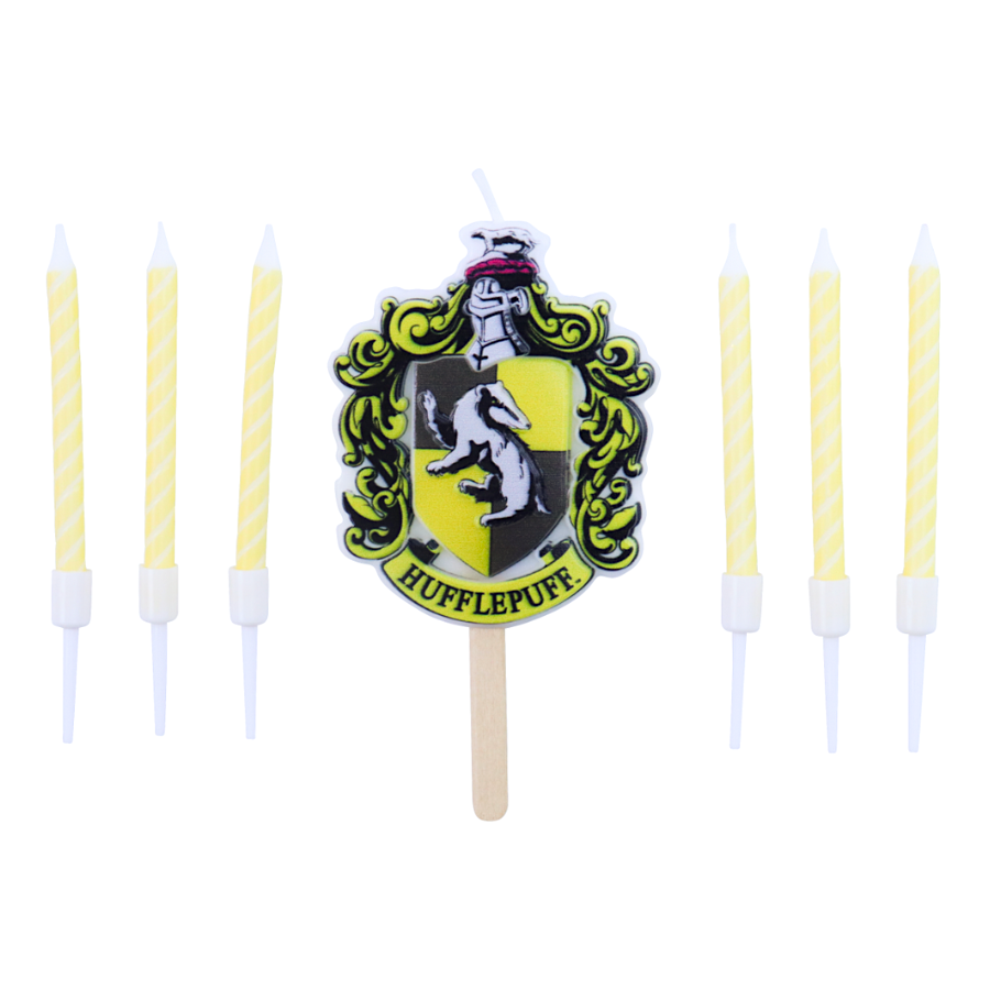 SET VELAS CUMPLEAÑOS "HARRY POTTER" PME - HUFFLEPUFF - Imagen 2