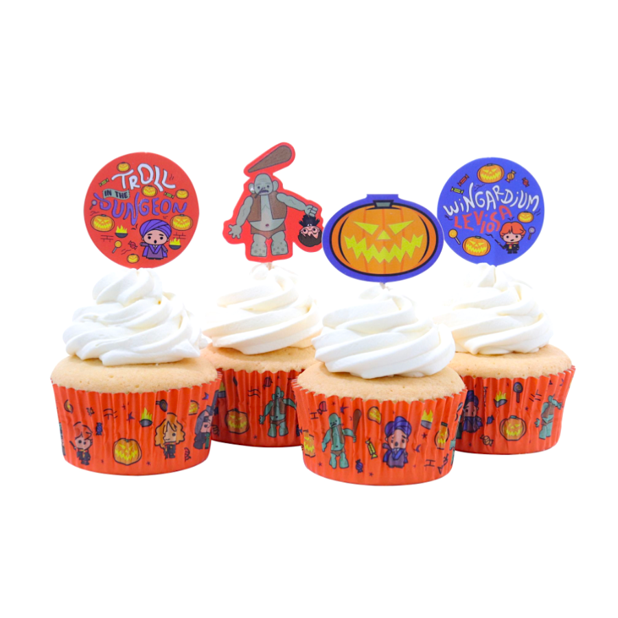 SET CAPSULAS CUPCAKE + TOPPERS PME - TROLL "HARRY POTTER" - Imagen 5