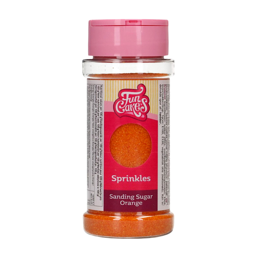 AZUCAR DE GRANO FINO "SANDING SUGAR" FUNCAKES - NARANJA (80 G) - Imagen 2