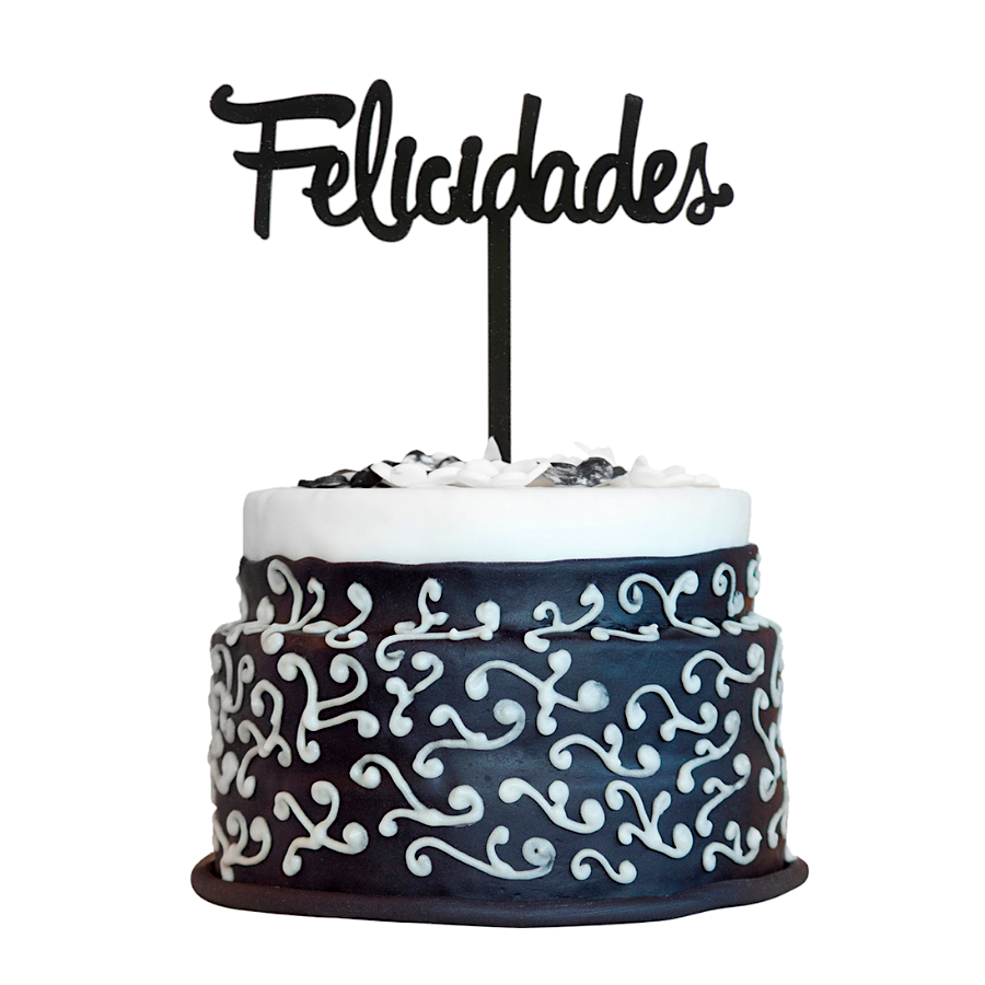 TOPPER PARA TARTA DEKORA - FELICIDADES - Imagen 2
