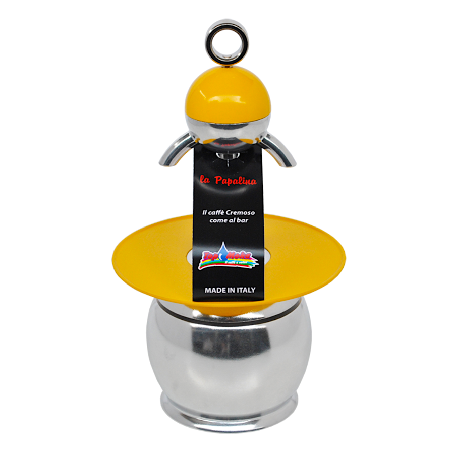 SET CAFETERA "PAPALINA" TOP MOKA - AMARILLO - Imagen 2