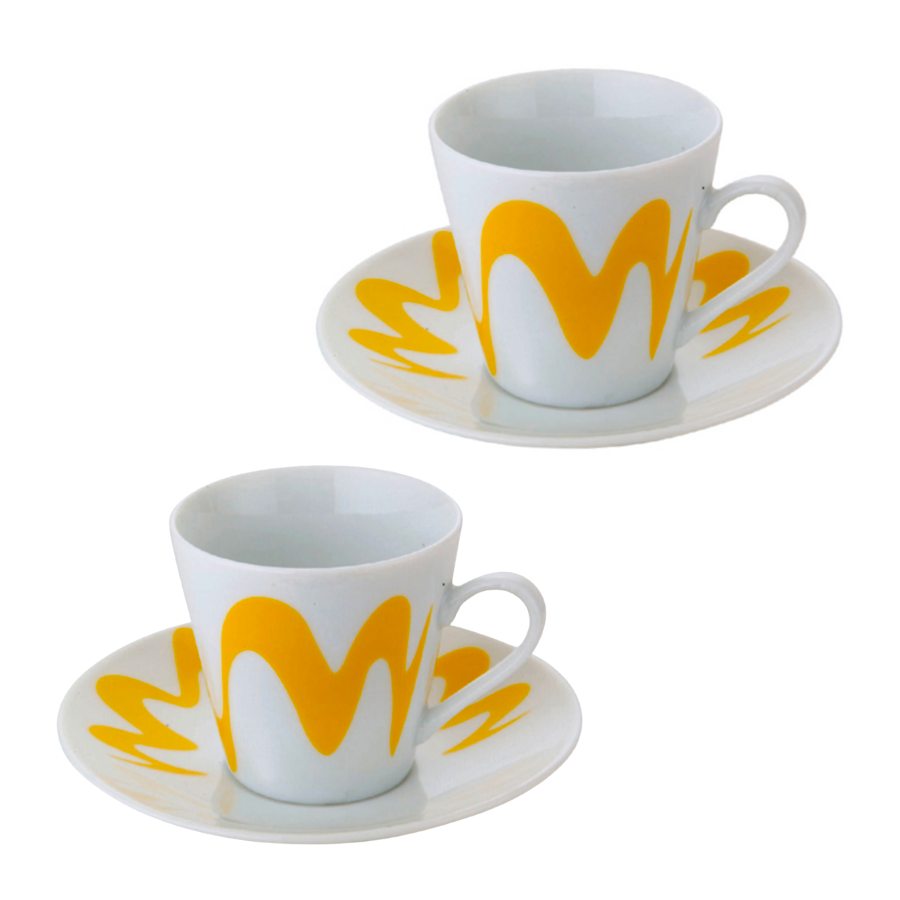 SET CAFETERA "PAPALINA" TOP MOKA - AMARILLO - Imagen 3