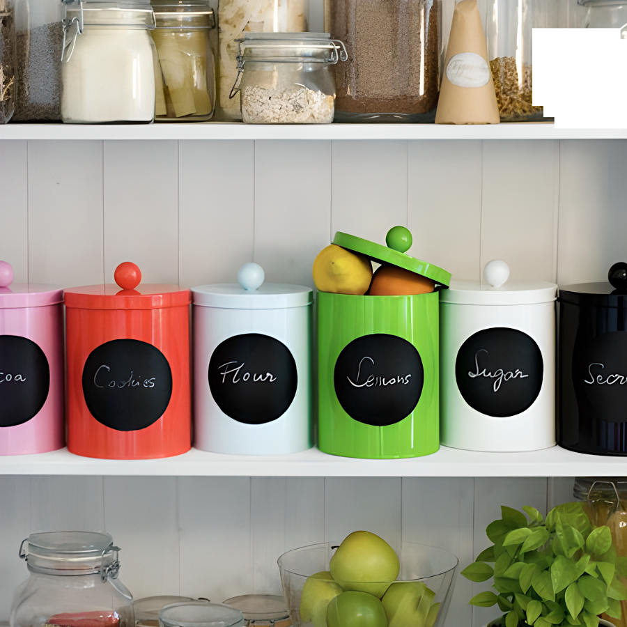 BOTE DE ALMACENAMIENTO METALICO - AZUL (Ø 14 CM) - Imagen 2