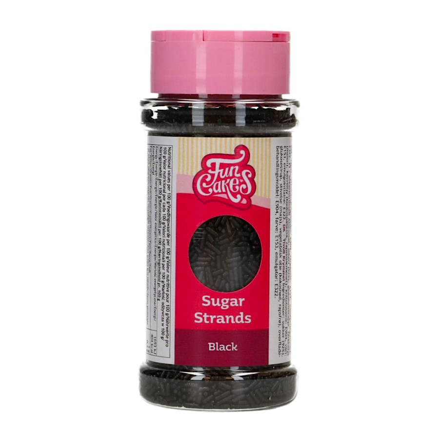 FIDEOS DE AZUCAR FUNCAKES - NEGROS (80 G) - Imagen 2