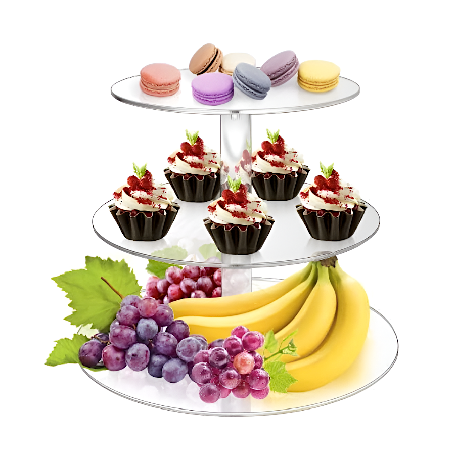 STAND PARA CUPCAKES ACRILICO - 3 NIVELES - Imagen 2
