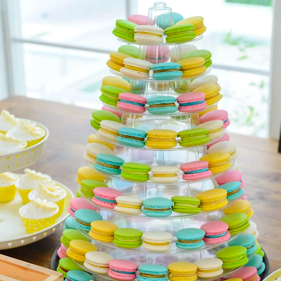 SOPORTE TRANSPARENTE PARA MACARONS - REDONDO (10 NIVELES) - Imagen 2