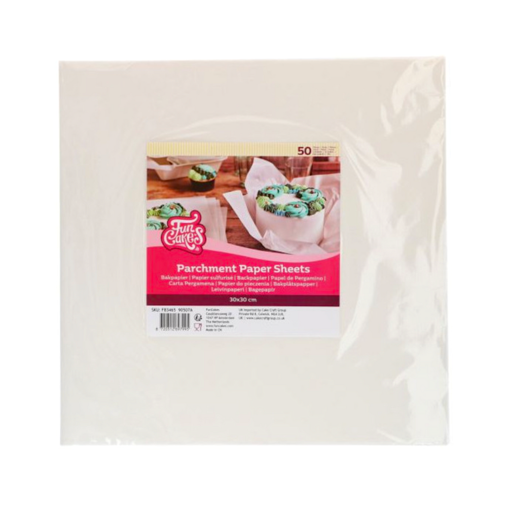HOJAS DE PAPEL PERGAMINO FUNCAKES - 30 CM (50 U) - Imagen 2