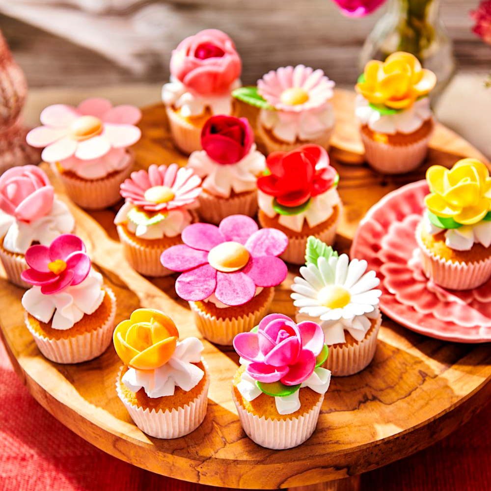 FLORES DE PAPEL DE OBLEA FUNCAKES - MARGARITAS - Imagen 4