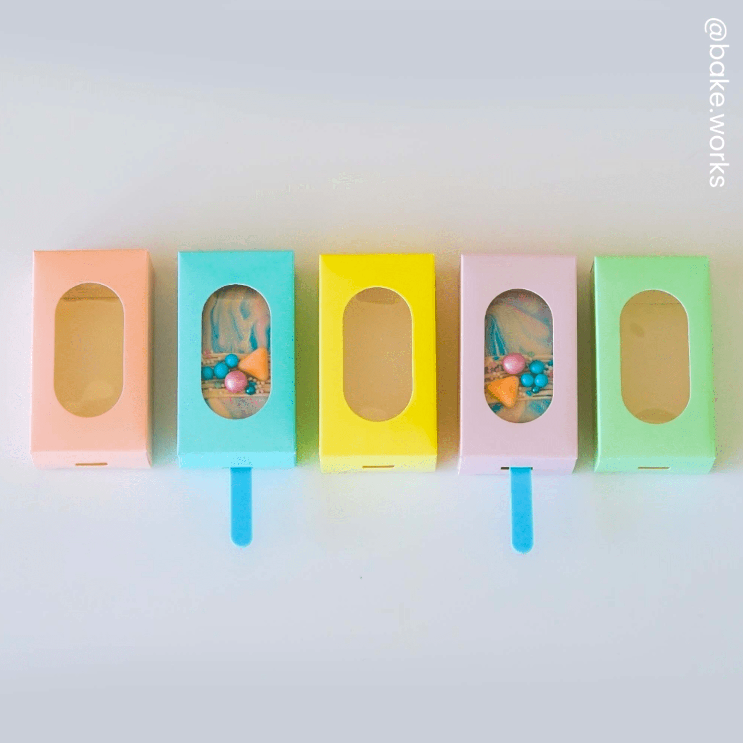 SET CAJAS PARA HELADOS "SIMPLY MAKING" - VERDE PASTEL (10 U) - Imagen 3