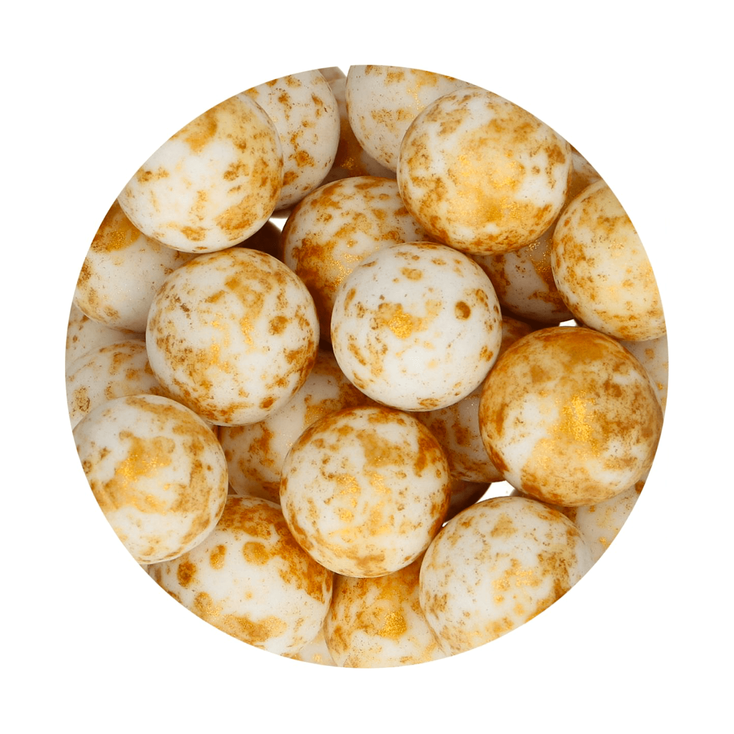 BOLAS CRUJIENTES DE CHOCOLATE FUNCAKES - MATT GOLD SPLASH (130 G) - Imagen 2