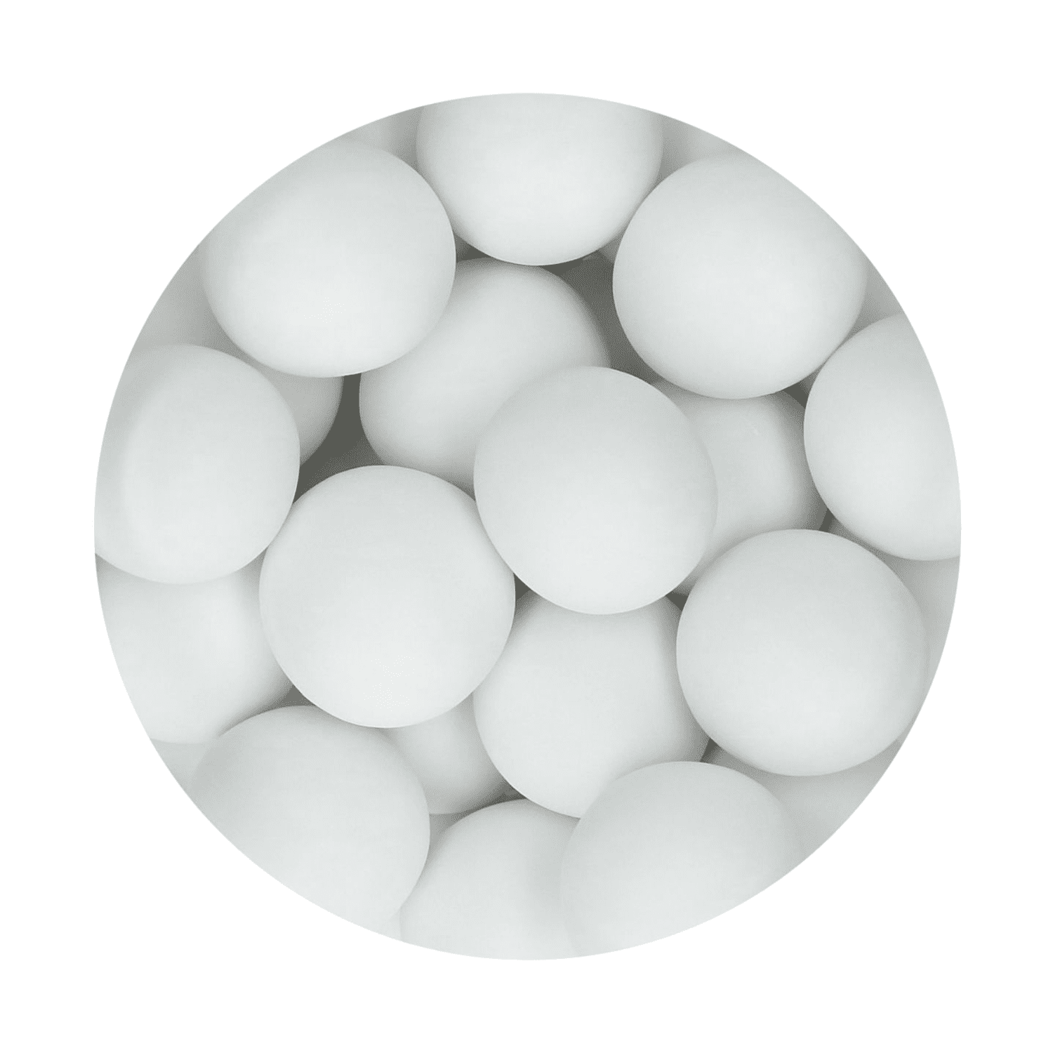 BOLAS CRUJIENTES DE CHOCOLATE FUNCAKES - MATT WHITE (130 G) - Imagen 2