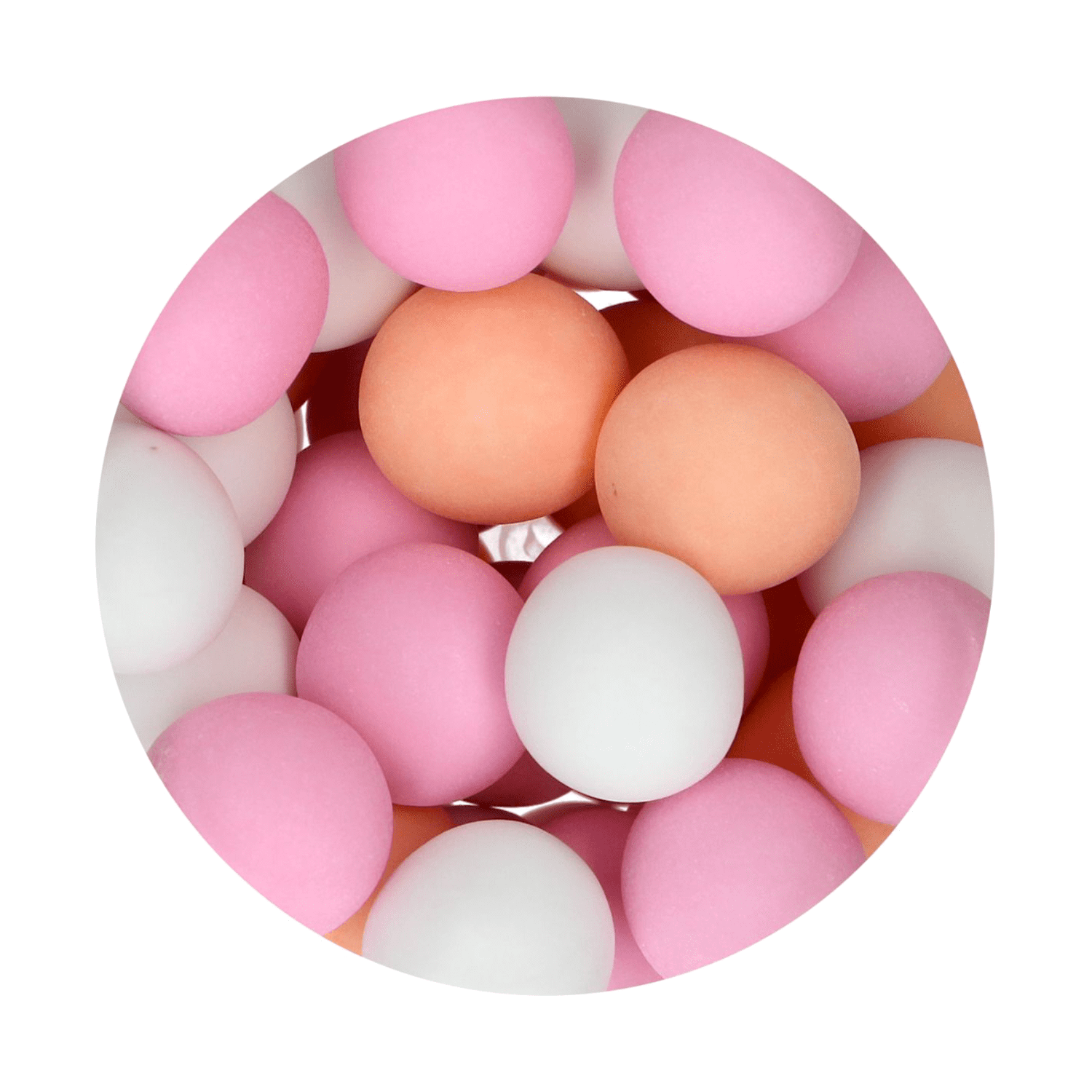 BOLAS CRUJIENTES DE CHOCOLATE FUNCAKES - PEACHY PINK (130 G) - Imagen 2