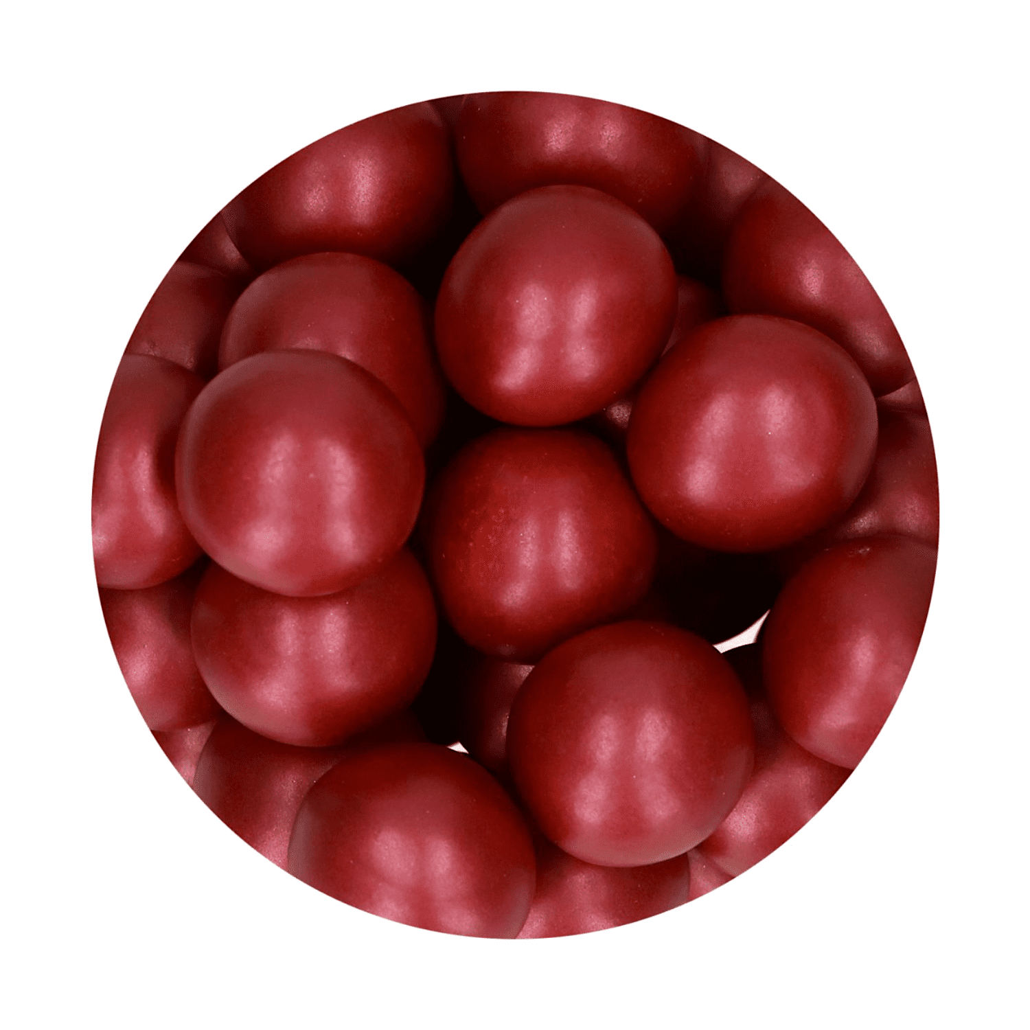 BOLAS CRUJIENTES DE CHOCOLATE FUNCAKES - SHINY BORDEAUX (130 G) - Imagen 2