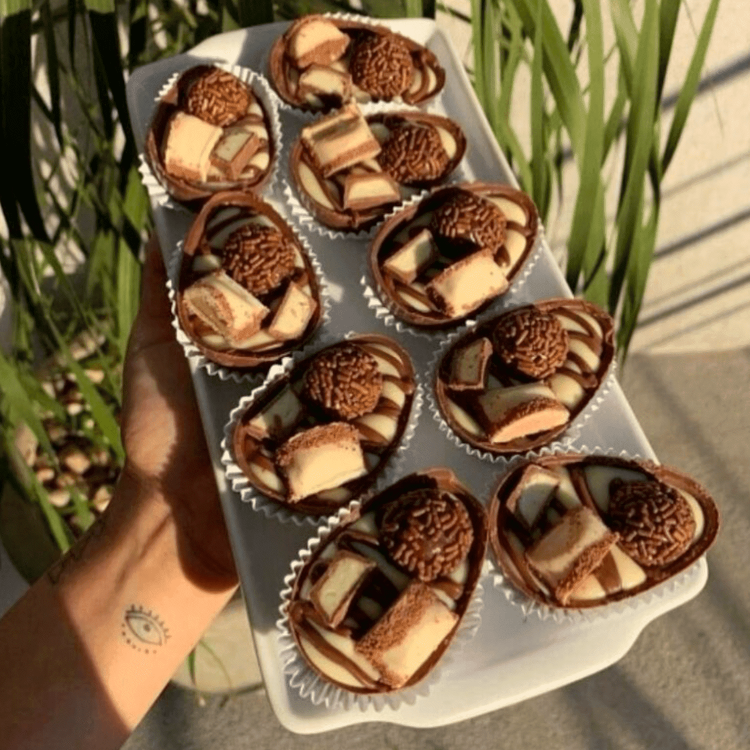 MOLDE PARA CHOCOLATE BWB - HUEVOS LISOS (10 CAVIDADES) - Imagen 2