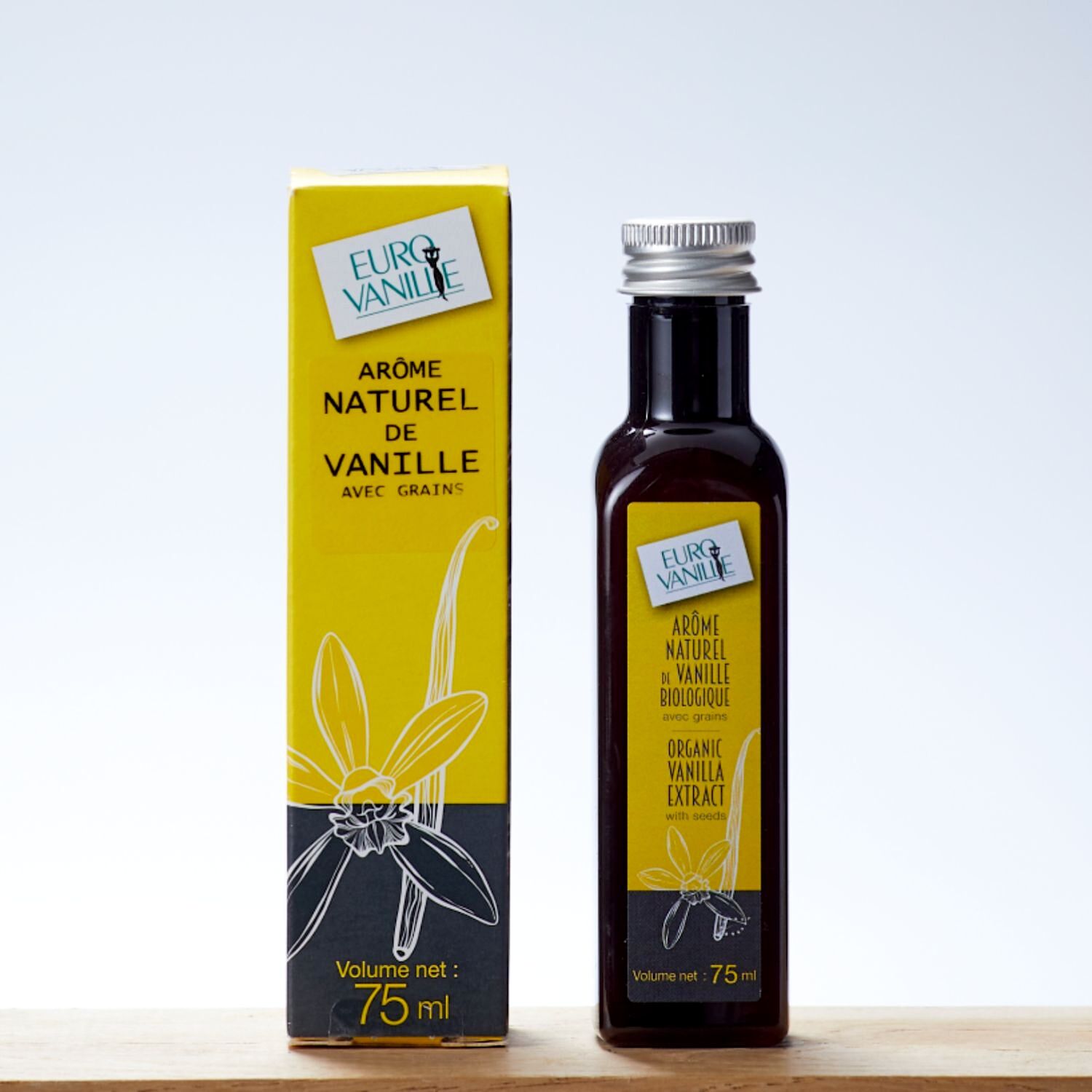 EXTRACTO DE VAINILLA BOURBON BIO CON SEMILLAS (75 ML) - EUROVANILLE - Imagen 2